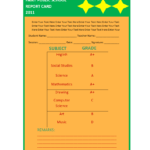 Free Printable Report Templates Within School Report Template Free