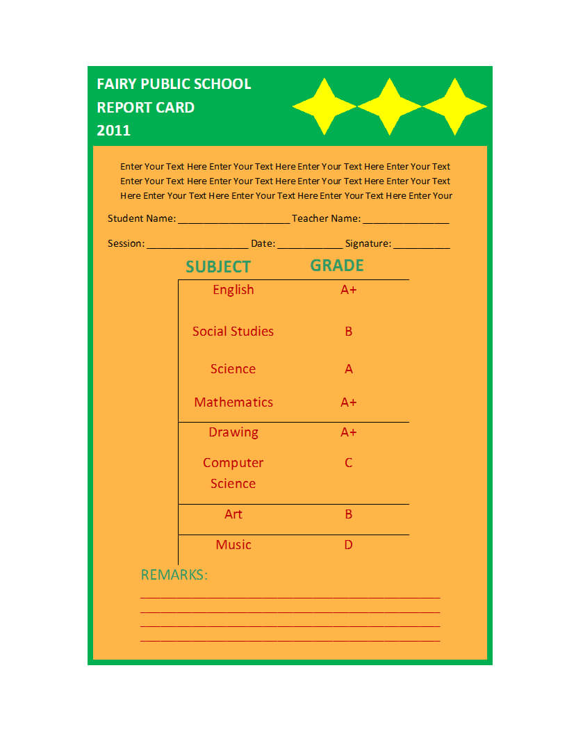 Free Printable Report Templates Within School Report Template Free