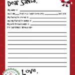 Free Printable Santa Letter Template | Holiday Christmas Intended For Santa Letter Template Word