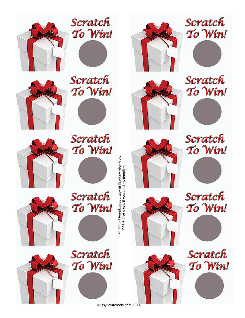 Free Printable Scratch Off Card For Businesses - Scratch Off In Scratch Off Card Templates
