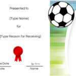 Free Printable Soccer Certificate Templates Award Maker Edit With Regard To Soccer Certificate Template