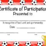 Free Printable Soccer Certificate Templates Award Template Intended For Soccer Certificate Templates For Word