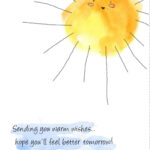 Free Printable Sunshine Greeting Card. Great For Student With Get Well Card Template