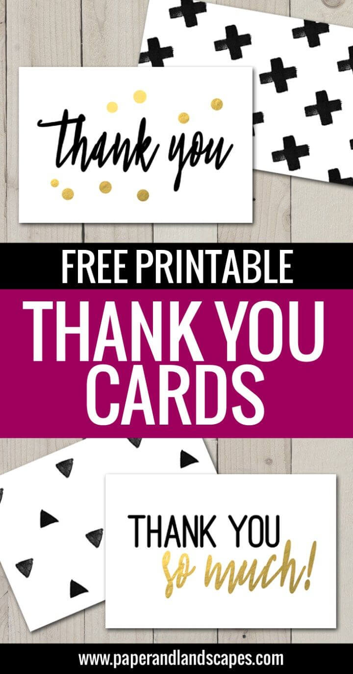 Free Printable Thank You Cards | Freebies | Printable Thank In Free Printable Thank You Card Template