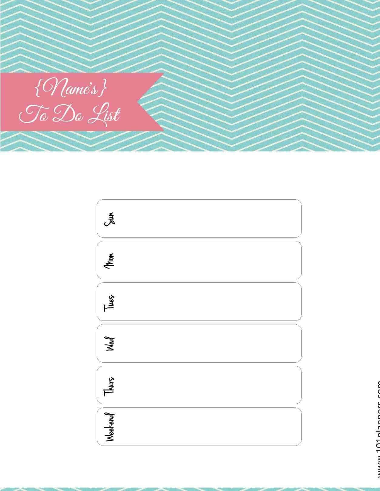 Free Printable To Do List | Print Or Use Online | Access Inside Blank To Do List Template