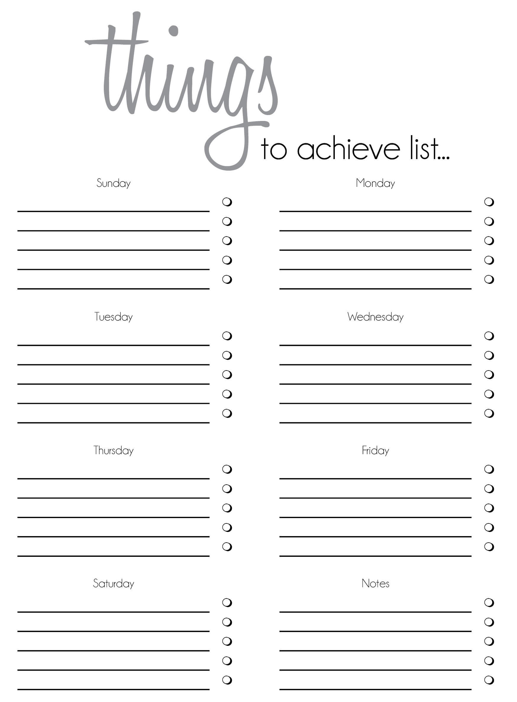 Free Printable To Do List Templates | Latest Calendar Regarding Blank To Do List Template