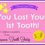 Free Printable Tooth Fairy Certificate – Another Mum Fights Intended For Tooth Fairy Certificate Template Free