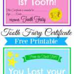 Free Printable Tooth Fairy Certificate | Tooth Fairy Ideas Intended For Tooth Fairy Certificate Template Free