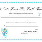 Free Printable Tooth Fairy Letter | Tooth Fairy Certificate Pertaining To Tooth Fairy Certificate Template Free
