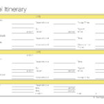 Free Printable – Travel Itinerary | Itineraries, Etc Within Blank Trip Itinerary Template