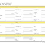 Free Printable – Travel Itinerary | Itineraries, Etc Within Blank Trip Itinerary Template