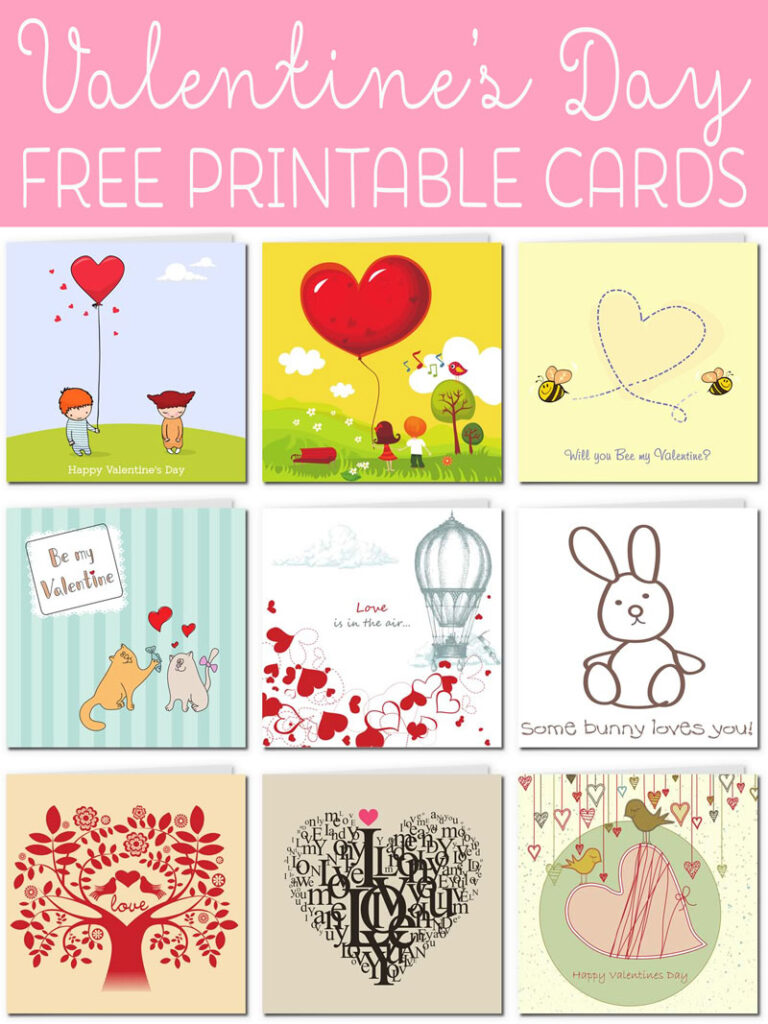 Free Printable Valentine Cards within Valentine Card Template For Kids.