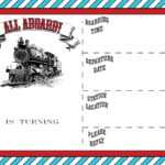 Free Printable Vintage Train Ticket Invitation | Free In Blank Train Ticket Template