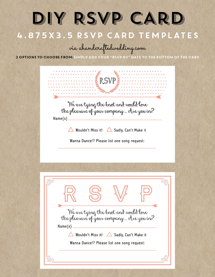 Free Printable Wedding Invitation Template | Wedding Throughout Free Printable Wedding Rsvp Card Templates