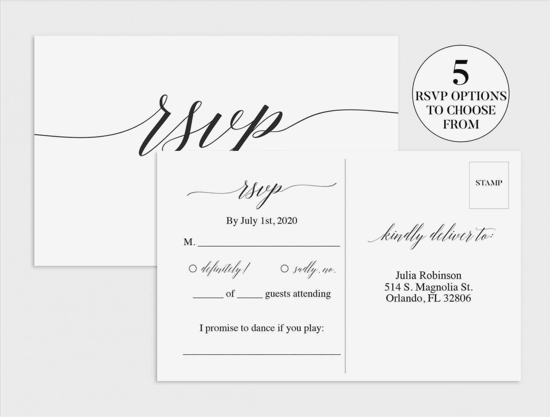 Free Printable Wedding Rsvp Card Templates – Keni Throughout Free Printable Wedding Rsvp Card Templates