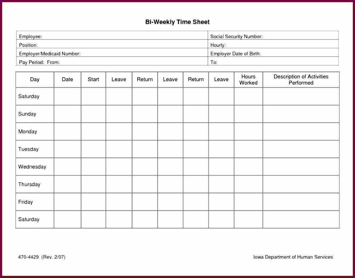 Free Printable Weekly Employee Time Sheets 021 Timesheet Intended For Weekly Time Card Template Free