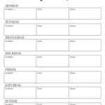 Free Printable Weekly Meal Plan Template – Paper Trail Design In Blank Meal Plan Template