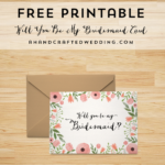 Free Printable Will You Be My Bridesmaid Card | | Freebies Within Will You Be My Bridesmaid Card Template
