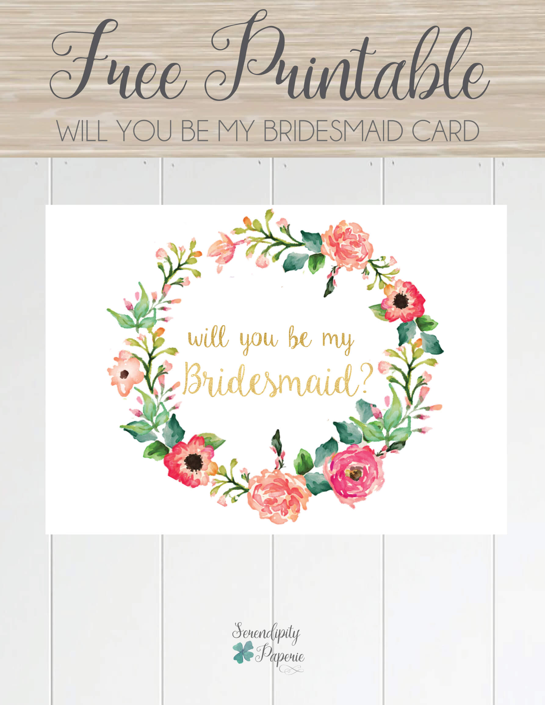 Free Printable Will You Be My Bridesmaid Card. Only At With Will You Be My Bridesmaid Card Template