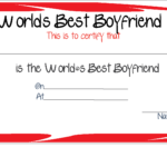 Free Printable World's Best Boyfriend Certificates Throughout Free Printable Funny Certificate Templates