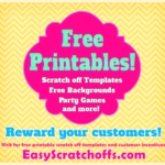 Free Printables. Print Your Own Scratch Off Cards, Party In Scratch Off Card Templates