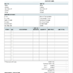 Free Proforma Invoice Template – Download Within Free Proforma Invoice Template Word