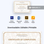 Free Project Completion Certificate | Certificate Templates Intended For Certificate Template For Project Completion