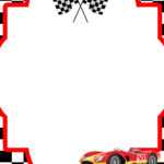 Free Race Car Birthday Invitation Template – | Kids Party With Blank Race Car Templates