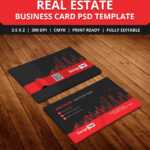 Free Real Estate Agent Business Card Template Psd | Free Inside Real Estate Agent Business Card Template