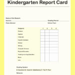Free Report Card Template | Meetpaulryan Pertaining To Kindergarten Report Card Template
