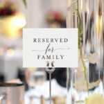 Free Reserved For Family Printable Card From | Dohl Ideas Pertaining To Reserved Cards For Tables Templates