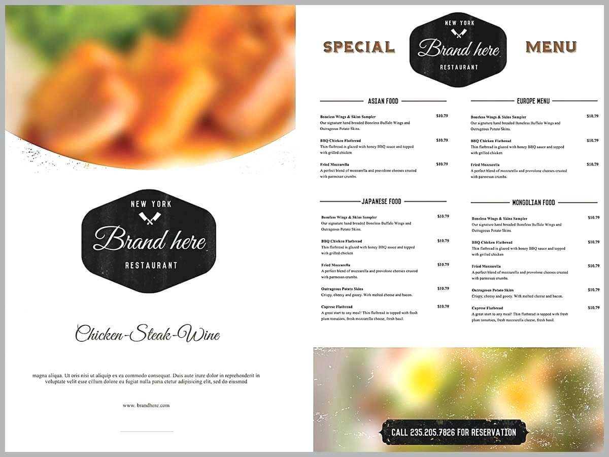 Free Restaurant Menu Template For Word – Verypage.co Pertaining To Free Cafe Menu Templates For Word