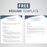 Free Resume Template In Word (7) | Budget Spreadsheet Regarding How To Find A Resume Template On Word