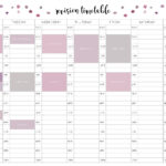 Free Revision Timetable Printable – Emily Studies regarding Blank Revision Timetable Template