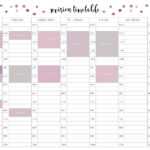 Free Revision Timetable Printable – Emily Studies regarding Blank Revision Timetable Template