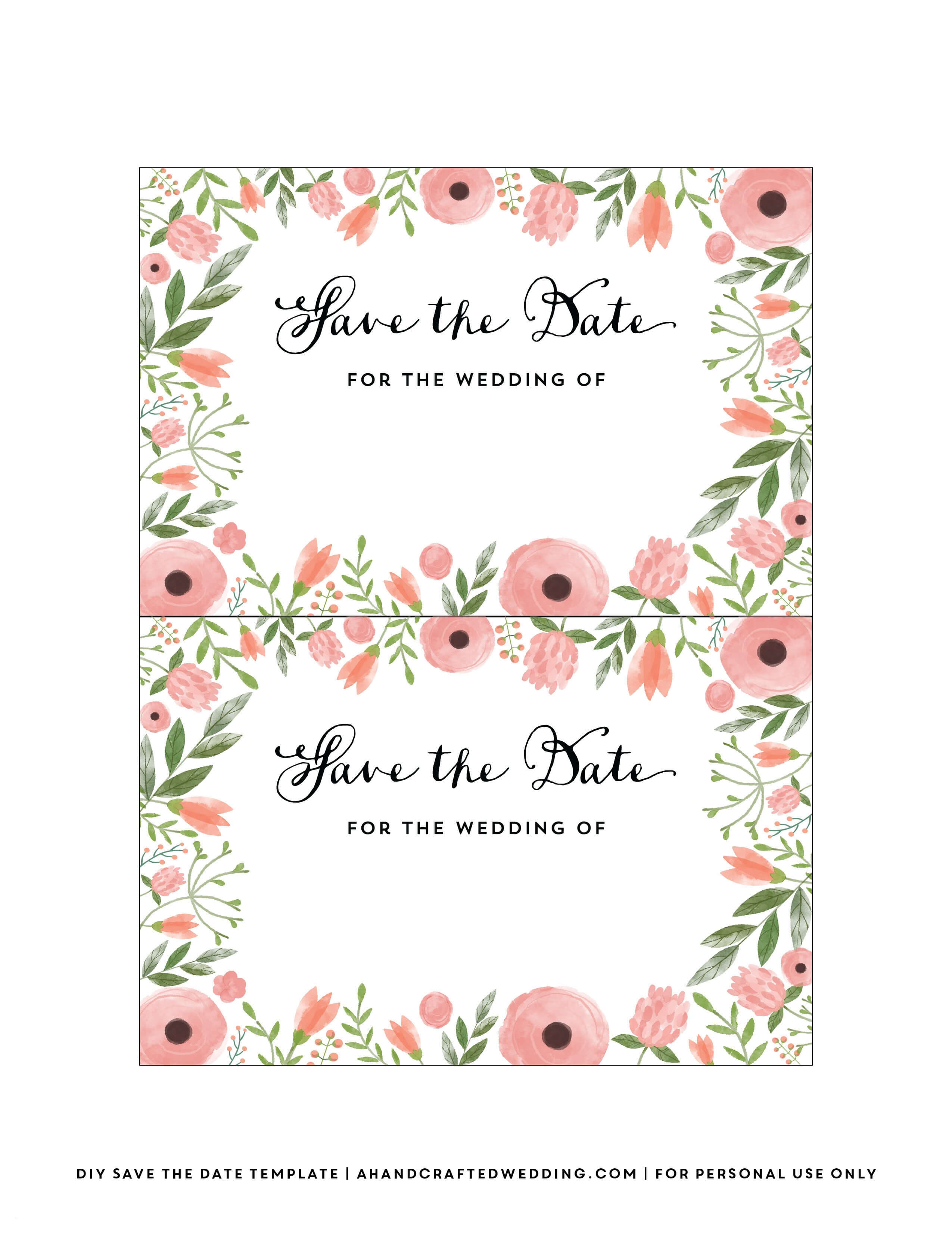 Free Save The Date Templates For Word | Nicegalleries With Save The Date Template Word