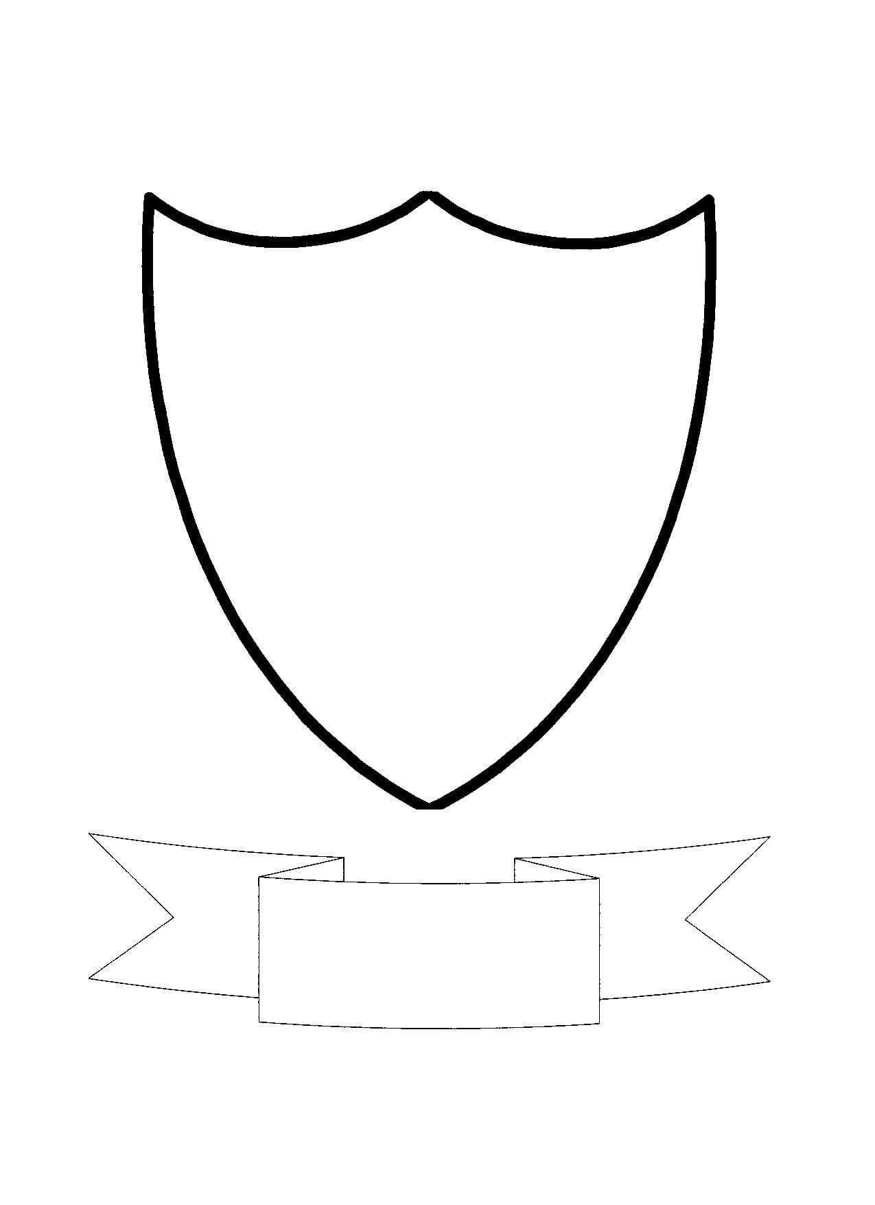 Free Shield Template, Download Free Clip Art, Free Clip Art In Blank Shield Template Printable