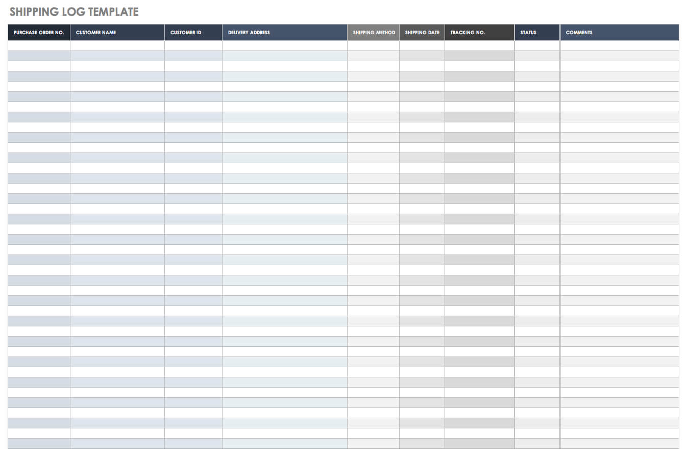 Free Shipping And Packing Templates | Smartsheet With Proof Of Delivery Template Word