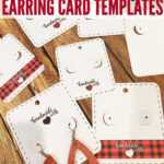 Free Silhouette Earring Card Templates (Set Of 8 Regarding Silhouette Cameo Card Templates