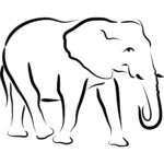 Free Simple Elephant Outline, Download Free Clip Art, Free Inside Blank Elephant Template