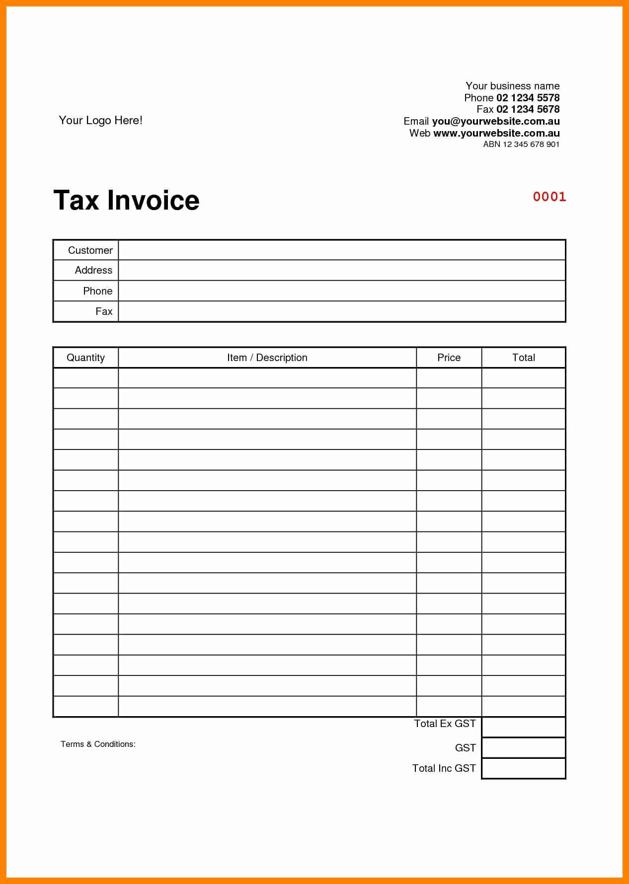 Free Simple Invoice Template Word Blank For Mac Pdf Invoices Pertaining To Free Invoice Template Word Mac
