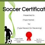 Free Soccer Certificate Maker | Edit Online And Print At Home With Soccer Certificate Template