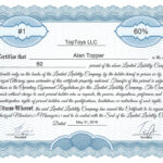 Free Stock Certificate Online Generator For Corporate Share Certificate Template