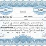 Free Stock Certificate Online Generator Inside Blank Share Certificate Template Free