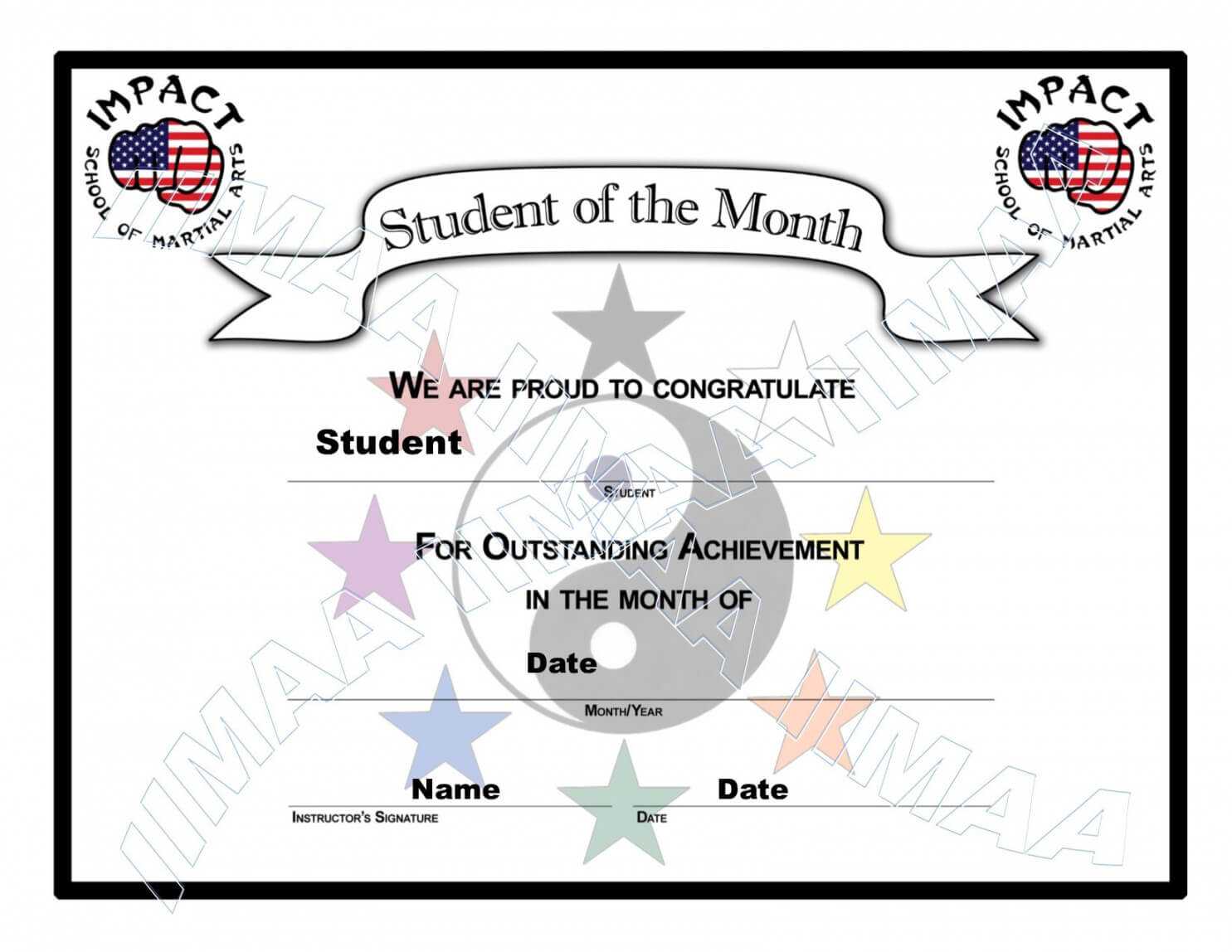 Free Student Certificate Templates Students Award Throughout Free Student Certificate Templates