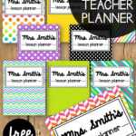 Free Teacher Planner – Playdough To Plato Inside Teacher Plan Book Template Word