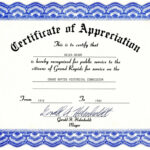 Free Templates For Certificates Of Appreciation | Misc With Farewell Certificate Template