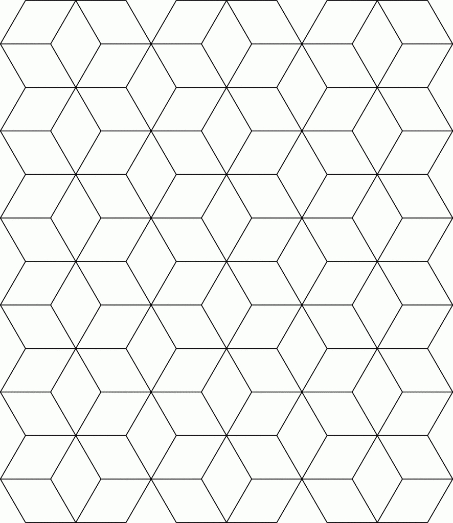 Free Tessellation Patterns To Print | Block Tessellation With Regard To Blank Pattern Block Templates