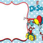 Free Thing 1 And Thing 2 Dr. Seuss Invitation | Free In Dr Seuss Birthday Card Template