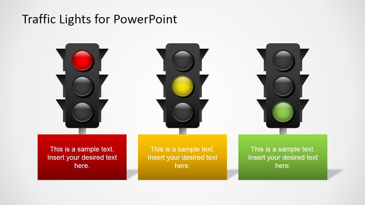 Free Traffic Lights For Powerpoint Pertaining To Stoplight Report Template